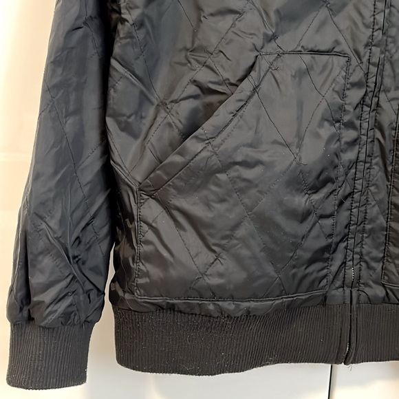 OBEY Nylon Quilt Jacket Hood Pockets Lined, Size L - Picture 4 of 9